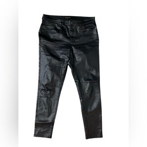 Banana Republic Black Coated Skinny Jeans